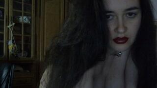 My favorite video, and maybe the most beautiful video I made. It was a custom for someone. The most erotic strip, nude, masturbating, orgasm.