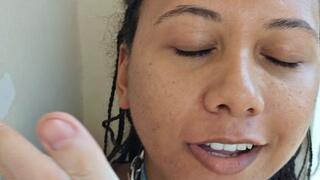 Slut with a taste for humiliation taking face slaps