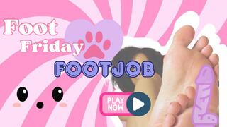 Ebony Goddess Lily's Teasing Footjob JOI: Worship My Pink Soles Until You Explode