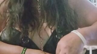 Smoking with gothic music background