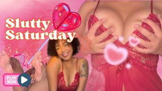 Curly Ebony Cums on Big Black Dildo: Feet in Air & Red Lingerie Creampie