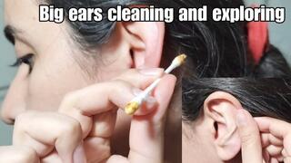 Cleaning and exploring my big ears