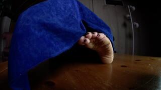 Raquelle's Feet Under Blue Blanket, 2nd