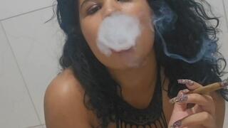 Smoking 2 cigars - be my human ashtray