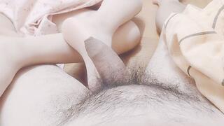 Asian close-up pantyhose footjob series 45