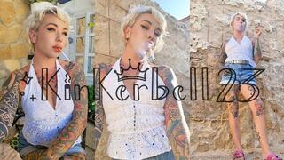 Classic chainsmoking Marlboro Reds outdoors - TWO clips in ONE - Kinkerbell23