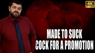 KingMarti: Made To Suck Cock For A Promotion - 4k UHD 2160p