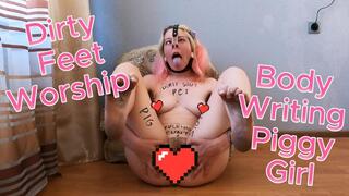 Stepbrother Makes Me Piggy Slutty Girl With Dirty Feet And Nose Hook