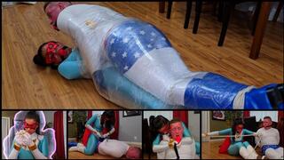 Roped and Reprogrammed: Miss Mighty and WonderMan Captured