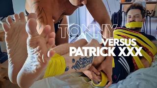 Patrick Xxx Versus Tonny Tape! (720p) Gay Bondage - Gay Domination - Wrestling - Tape Bondage - Gut Punching - Kicking - Gay Wrestler - BDSM