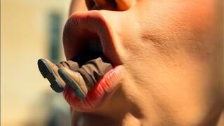 Asian Giantess Eating Tasty Construction Workers | Vore Eaten Alive