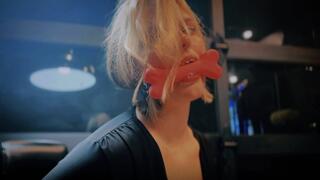 Betrayal - Sunny Vanna - schoolgirl, skirt, blouse, hand over mouth, hom, handgagged, tape bondage, tape gagged, blindfold, handcuffed, bone gag, chair tied, drooling