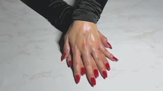 ASMR Oil Play With My Bare Hands 1