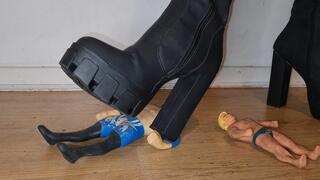 Chris and His Friend Get Crushed Under my Big Powerful Chunky Boots