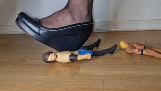 Chris and His Friend Get Crushed Flat Under my Wedges