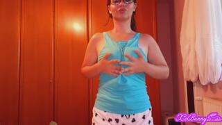 Striptease from shy cute teen PART 2