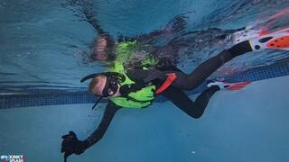 Snorkel Vest Underwater Buoyancy Games in Full Wetsuit & Dive Gear - AVI