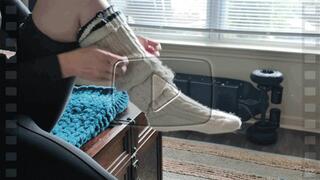 Jessica Lynn’s Leg Break Phone Sex Sock Clad SLC