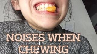 Noises when chewing