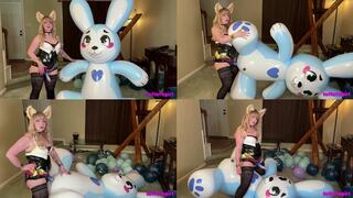 Foxy Ahri Cucks, Fucks and Cums In Your Inflatable Bunny Toy