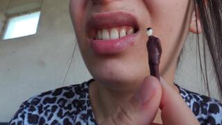 Giantess stepsister looks at tiny stepbrother like sugar so she starts sucking him in 4k