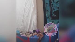 Diva enjoying some solo gameplay