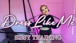 Dress Like Me. SISSY TRAINING POV (1080p)