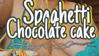 Greedy SSBBW Piggy Spaghetti Stuffing & Belly Play – Messy Eating