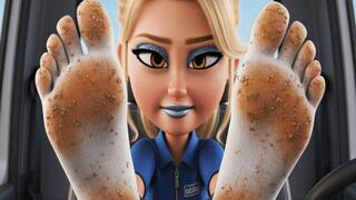 SWEATY WHITE TOESOCKS BLONDE