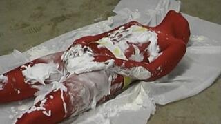 Red Volt And "The Collector" Stuck In Cum