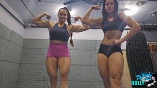 Dolly, Kim flexing