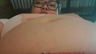 Huge Giant Shows His Fat Belly