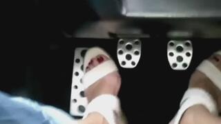 Pedal Pumping: Car moving on the road