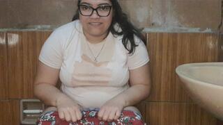 Intimacy revealed in the bathroom