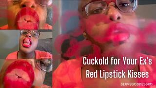 Cuckold for Your Ex's Red Lipstick Kisses - Royal Ro plexiglass kissing humiliation hd mp4 1080p