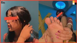 18 YO OTAKU MEXICAN BABE MODELS & MASSAGES HER FEET BEFORE FOOT FETISH FRENZY SESSION - FOOT WORSHIP SESSION VOL 2 - MAYA - ACT I - EXTENDED - 1080P