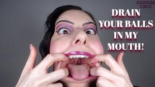 DRAIN YOUR BALLS IN MY MOUTH! (Video request)