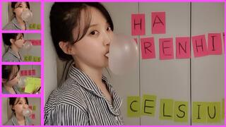 Spelling Difficult English Words and Blowing Bubbles