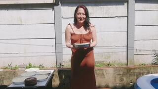 Glam girl meets gooey pies