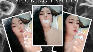 10 Seconds Hold of Smoking Tamtam - Smoking 2 Marlboro Red Cigarettes - Audible