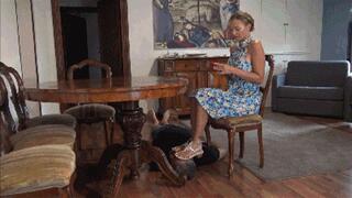 GABRIELLA - Your face is just a place to rest my feet - Face as a footstool under shoes and feet, foot worship, foot massage on face