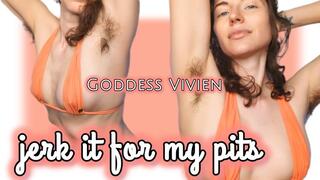 Jerk it for my hairy armpits all natural fetish