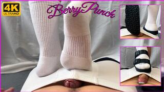 Massage And Trampling Cumshot - Cock Trampling - Sockjob - CBT - Shoejob - 4K