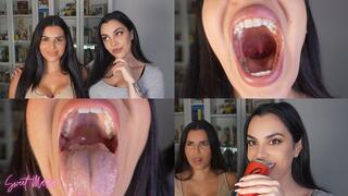 Burping and mouth fetish JOI with Vanessa | Sweet Maria