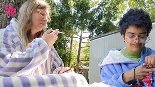 Phoenix and Friends V4 with Carmin trading smokey kisses and making out almost caught