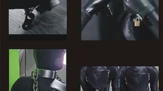 Fetishalltag - auch 6 Kilo Stahl-Handschellen an einer Nasenklammer können geil sein !