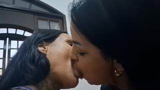 Princess Kat is attracted to Evelyn Buarque's forked tongue and feels very horny to kiss and suck it Cam Full HD CLIP 2