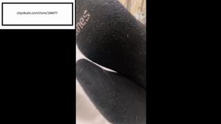 Delicious one black hanes sock off waiting for doctor