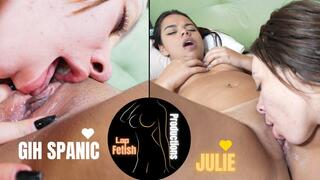 SUCKING MY BUSTY GIRLFRIEND'S PUSSY #FULL VIDEO #LESBIAN #WITH TRANSLATION