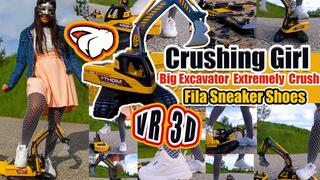 VR 3D 180 | Watch me destroy this huge toy excavator! It's a beautiful, big excavator that works perfectly – but now it's time to crush it to pieces. Enjoy the spectacle!